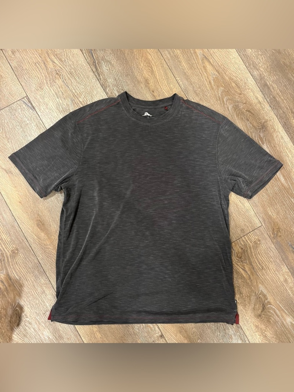 Tommy Bahama Charcoal Grey Short Sleeve performance athletic relaxed fit